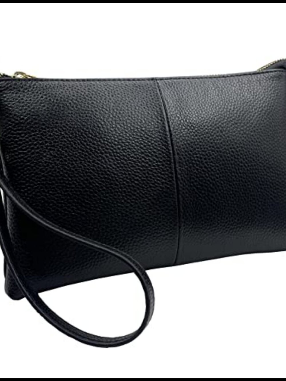 Leather Wristlet Wallet Clutch Crossbody Phone Bag Small Removable Strap